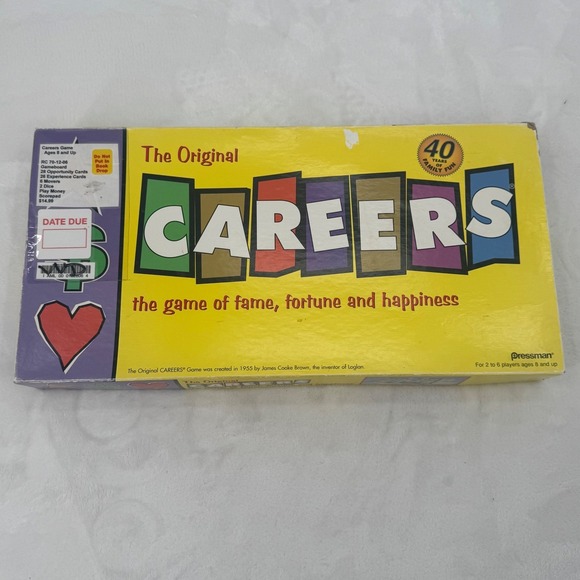 Pressman Other - Vintage Pressman The Original Careers Board Game 1997 40th Anniversary Edition